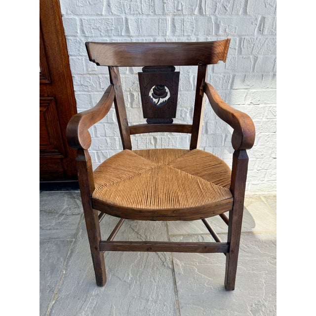 Set of 7 Antique Directoire Chairs For Sale - Image 10 of 14