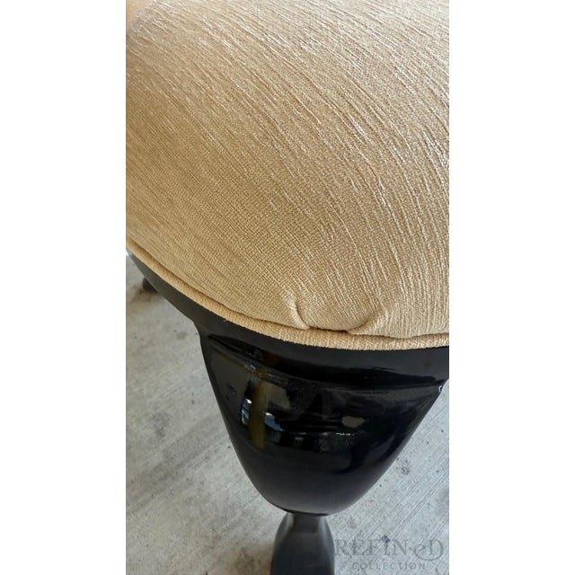 Set of Six Ebonized Dining Armchairs, Attributed to Ralph Lauren Collection for Henredon For Sale - Image 9 of 14