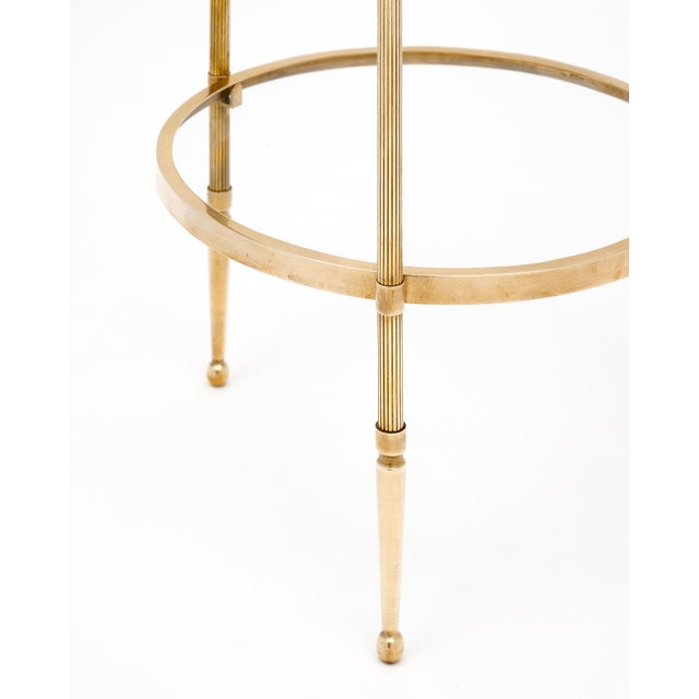 Brass French Art Deco Tripod Side Table For Sale - Image 8 of 9