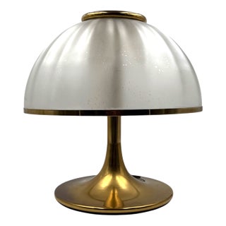 Mushroom Murano Blown Glass Table Lamp from F. Fabbian, Italy, 1970s For Sale