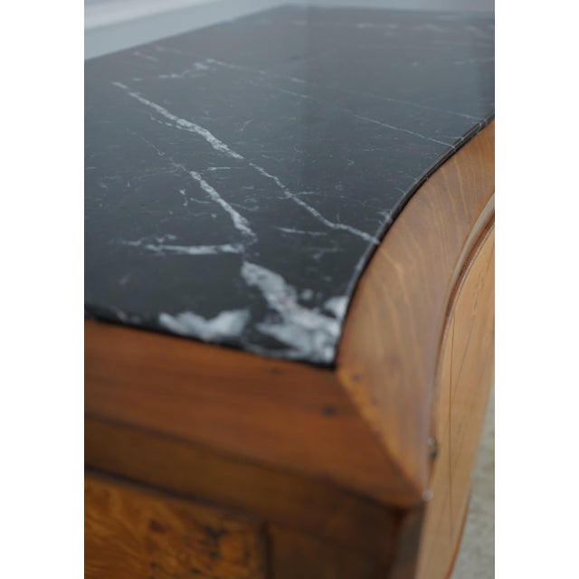 Brown Bloomingdales Italian Marble Top Credenza Chest For Sale - Image 8 of 17