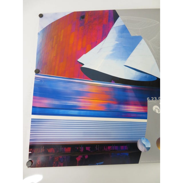 Frank O Gehry & Associates - 2000 Grand Opening of EMP (Experience Music Project) poster. EMP is now named MoPOP, Museum...