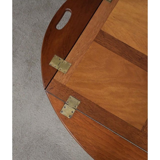 Mahogany Folding Butler Table, 1940 For Sale - Image 11 of 18