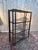 Glass Vintage Shelf Tubular in Brass Frame and Smoked Glass, 1970s For Sale - Image 7 of 8