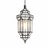 Striking Moroccan pendant lantern hand crafted from clear glass panels set within a dark bronze finish metal frame....