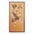 1960s Showa Era Japanese Painted Panel "Sakura" on Gold Silk Background For Sale