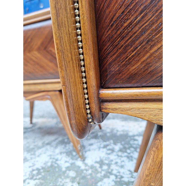 Briar and Glass Bedside Tables, Italy, 1950s, Set of 2 For Sale - Image 11 of 17