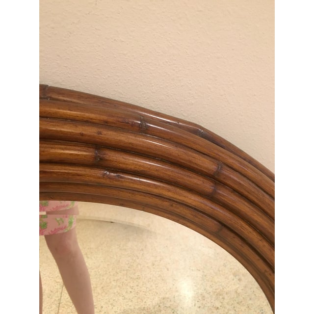 Ethan Allen Willow Round Mirror Chairish