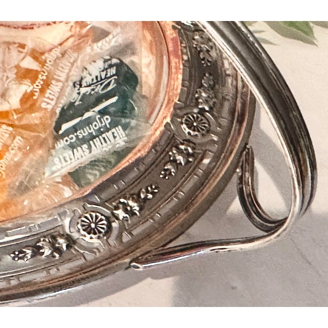 International Silver Vintage International Silver Sterling Brides Basket / Handled Candy Dish For Sale - Image 4 of 8