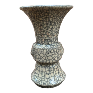 Rare Antique Chinese Ge Ware Crackle Glaze Vase - C. T. Loo Collection Export 1921