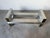 1970s Paul Mayen for Habitat Architectural Aluminum & Brass Rectangular Coffee Table Base For Sale - Image 9 of 12