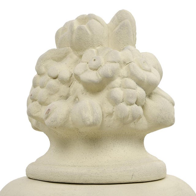 Decorative Urn in White Terracotta For Sale - Image 4 of 7