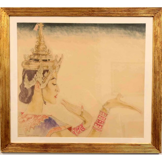 Franz Lenhart, Madame Ito, Mixed Media, 1937 For Sale - Image 4 of 4