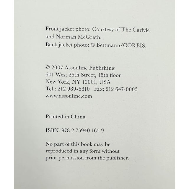Assouline The Carlyle by Nick Foulkes Carlyle Hotel Nyc 2007 Book For Sale - Image 4 of 14