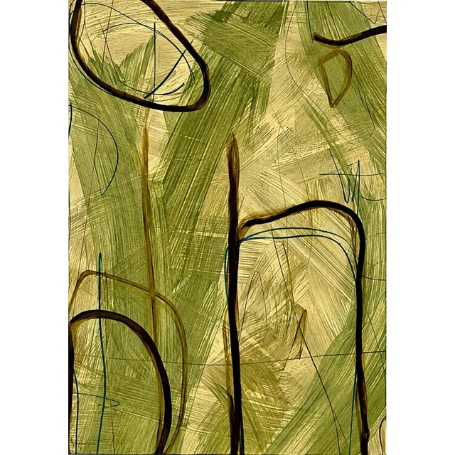 Moss Studies I-Iv by Murray Duncan, Mix Media on Paper, Set of 4. For Sale - Image 4 of 6