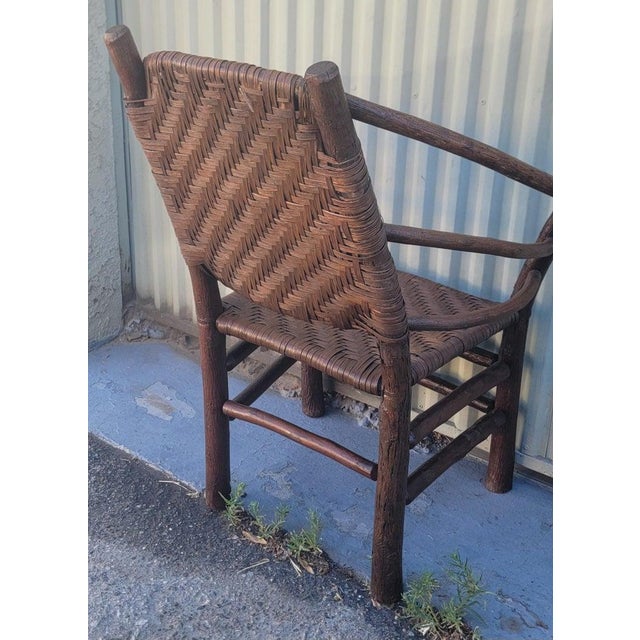 Old Hickory Barrel Back Side Chair For Sale - Image 9 of 10