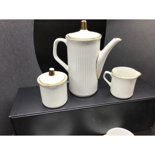 1960s Vintage Childs Tea Sets, Bavarian With Gold Rim and Fao Schwarz -31 Pieces For Sale - Image 5 of 13