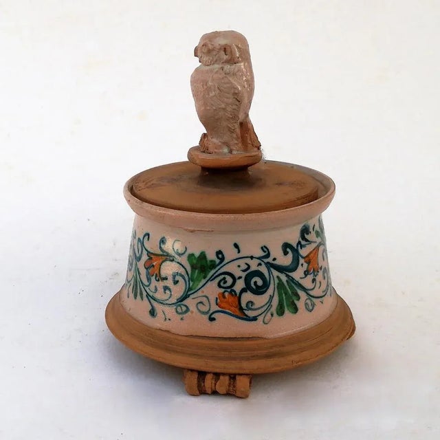 Postmodern Lidded Bowl from Val De Mon Santo Stefano, 1970s For Sale - Image 3 of 7