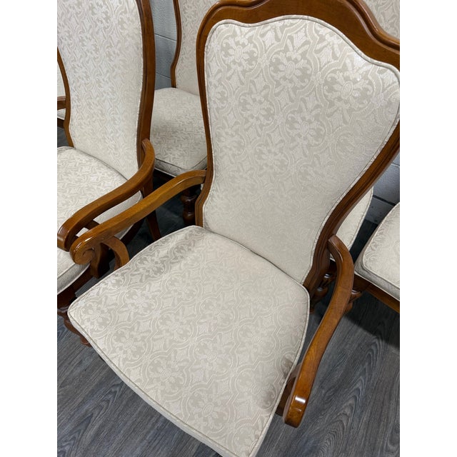 Vintage Stanley Furniture French Louis Provincial Dining Chairs - Set of 6 For Sale - Image 11 of 14