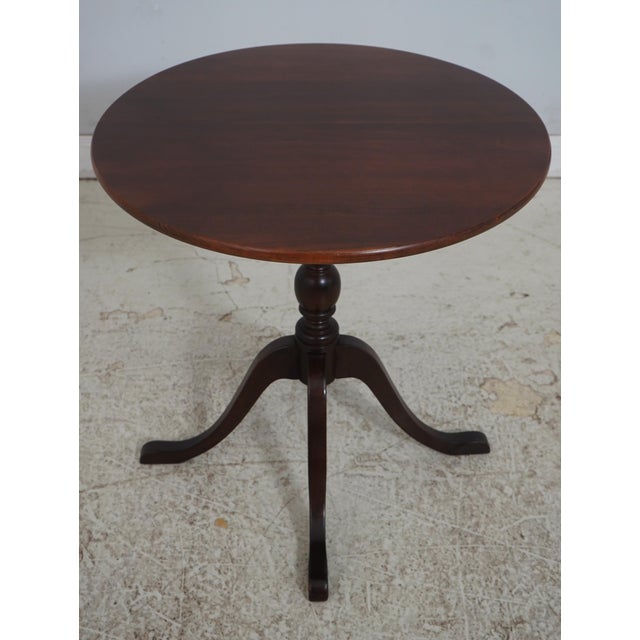 Age: C.1987 Details: Solid Cherry High Quality Construction Queen Anne Legs & Pad Feet 18 C. Design Chippendale Style...