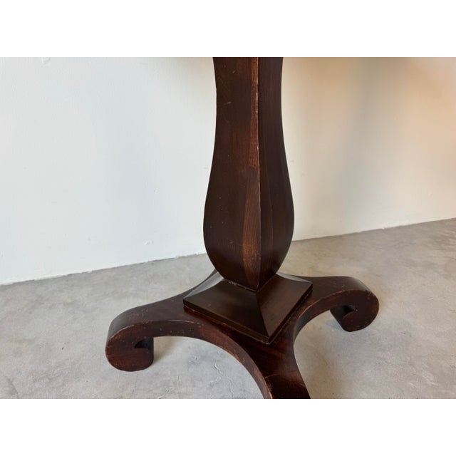 Wood Vintage American Empire Style Mahogany Occasional Table For Sale - Image 7 of 11