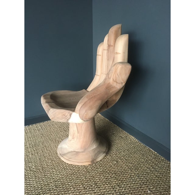 Teak Hand Shaped Chair Chairish