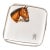 Majestic Hand Painted Antique 900 Sterling Silver Horse Equestrian Enamel Cigarette Case Tobacciana For Sale