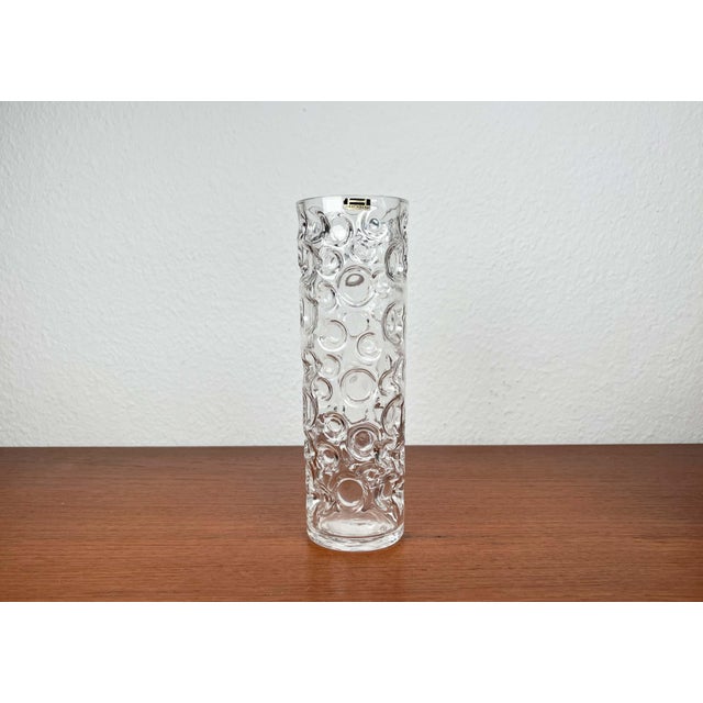 Mid-Century Modern Space Age Bubble Glass Vase by Wilhelm Braun-Feldweg for Hirschberg, Germany, 1960s For Sale - Image 8 of 16