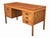 Mid-Century Modern Walnut Desk With File Drawer & Three Drawer Storage, Restored For Sale - Image 4 of 16