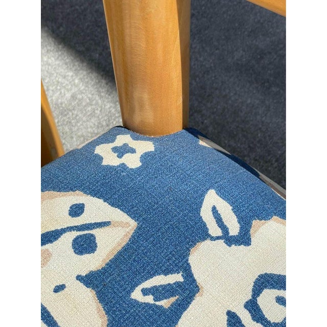Set of 4 1970s Attributed to Hank Lowenstein Padova Upholstered Arm Chairs For Sale - Image 4 of 9