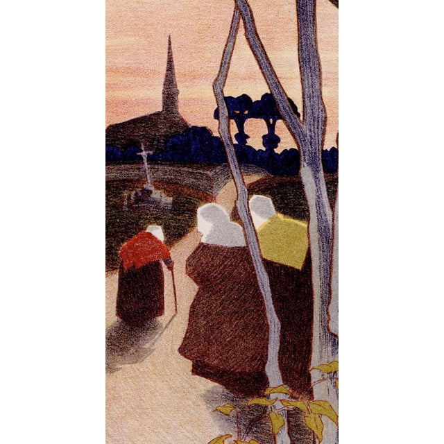 Paul Balluriau, Crépuscule, 1897, Lithograph on Paper For Sale - Image 3 of 10