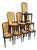 Louis XVI Style Cane Chairs in Mahogany, Set of 8 For Sale