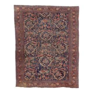 Late 19th Century Antique Persian Sultanabad Rug - 08'10 X 11'04 For Sale