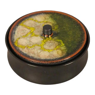 Vintage Ceramic Lidded Box by Glatzle for Karlsruher Majolika, 1960s For Sale