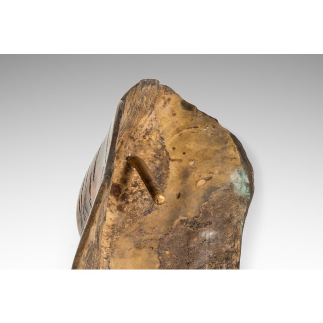 1 of 1 Organic Modern Wall-Hanging "New Beginnings" Sculpture in Solid Bronze by Mark Leblanc for Leblanc Studios, Usa, C. 2020s For Sale - Image 12 of 15