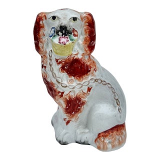 Staffordshire Spaniel Dog Figurine, 19th Century For Sale