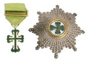 Plaque and Cross of Commander of the Order of Avis, Set of 2