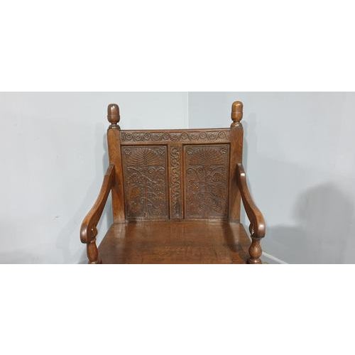 Small Oak Bench For Sale - Image 4 of 9