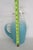 Turquoise West Virginia Glass Company Turquoise Blendo Pitcher With Gold Accent 4911b For Sale - Image 8 of 17
