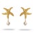 Ocean Spirit Starfish Pearl Gold Earrings, A Pair For Sale In Miami - Image 6 of 6