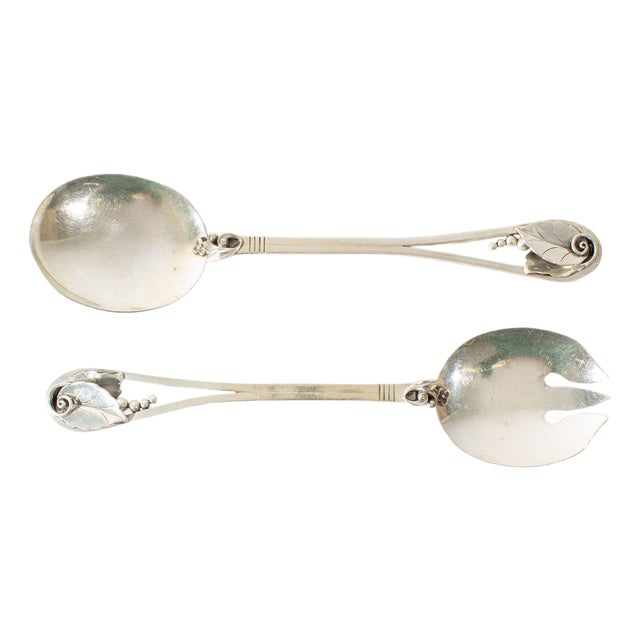 Alphonse La Paglia Georg Jensen Usa Sterling Silver Serving Utensils For Sale