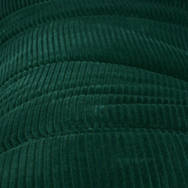 Emerald Vintage Ligne Roset Togo 3-Piece Lounge in Emerald Corduroy - Restored For Sale - Image 8 of 18