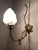 Metal Spanish Art Nouveau Bronze Wall Sconce, 1940s For Sale - Image 7 of 11