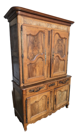 Two-Part Louis XV Cabinet in Walnut, 1760