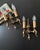 Antique paired sconces. Italy, twentieth century. The sconces are made of bronze and brass. Beautiful and exquisite...