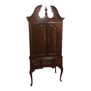 Vintage Queen Anne Media Cabinet/Armoire For Sale