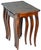 Auburn Set of 3, Antique Italian Burl WoodNesting Tables For Sale - Image 8 of 14