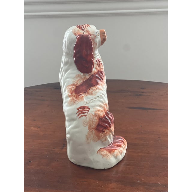 Ceramic Early 20th Century Staffordshire Spaniel Dogs - a Pair For Sale - Image 7 of 12