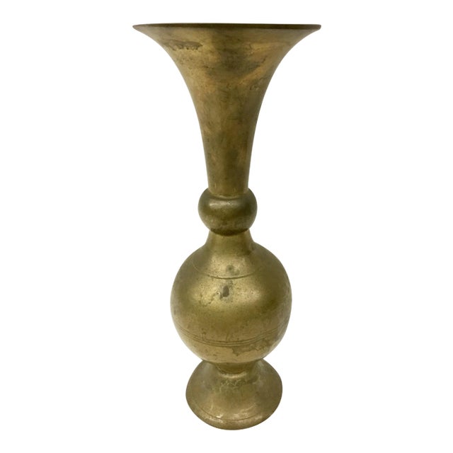 Antique Brass Dual Use Candleholder For Sale