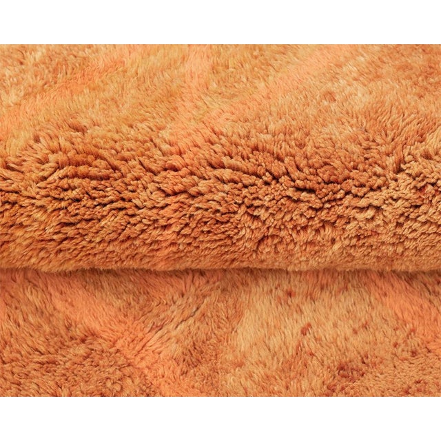 Oversize Ombre Gradient Hand-Knotted Moroccan Wool Rug | 14'2" X 10'1" | One of a Kind For Sale - Image 6 of 10